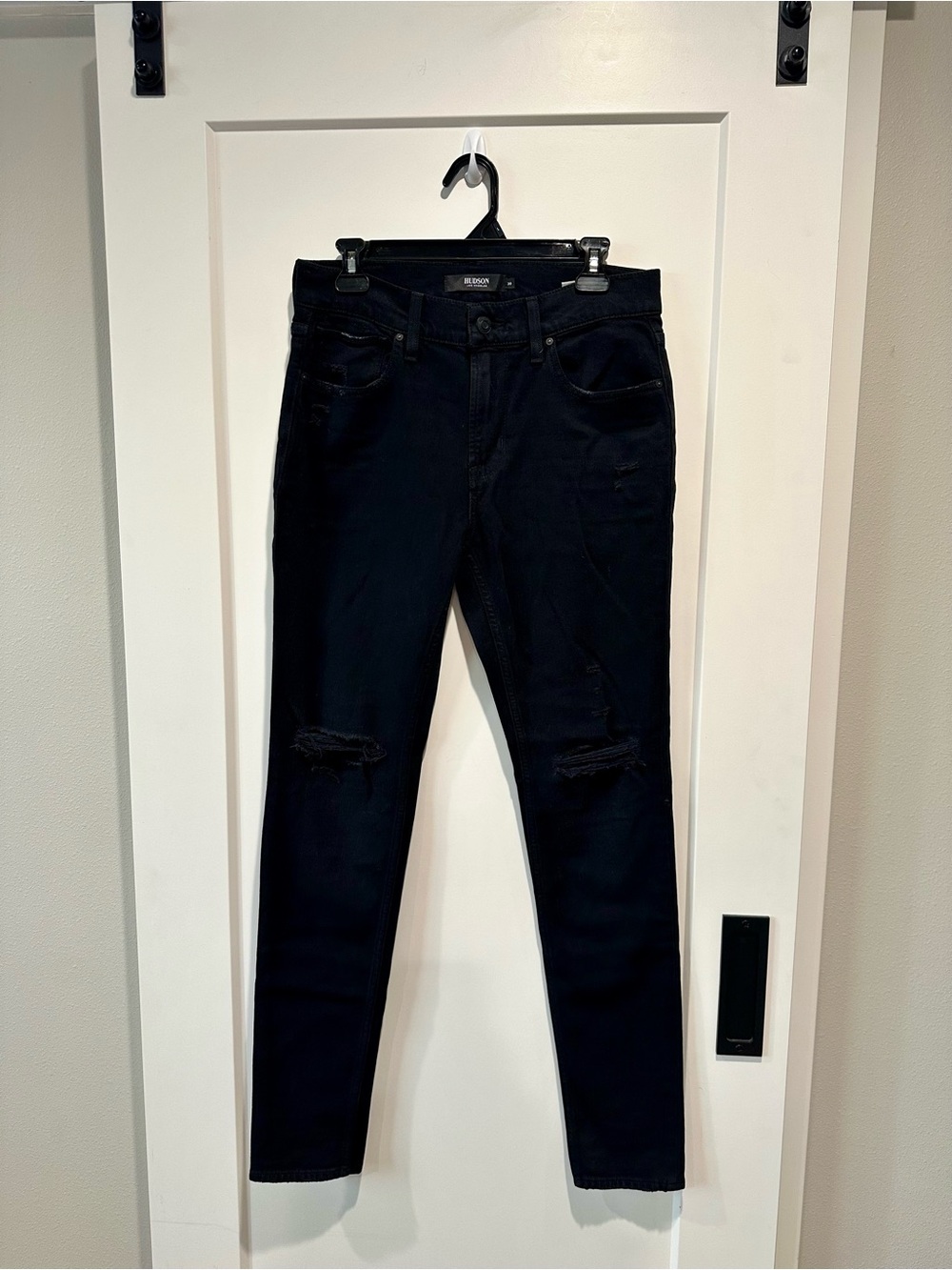 Hudson Zack Keeper Distressed Skinny Jeans Black NWT Men’s 30